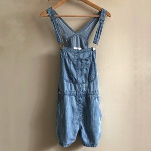 TNA Overall Shorts Light Blue Size Medium